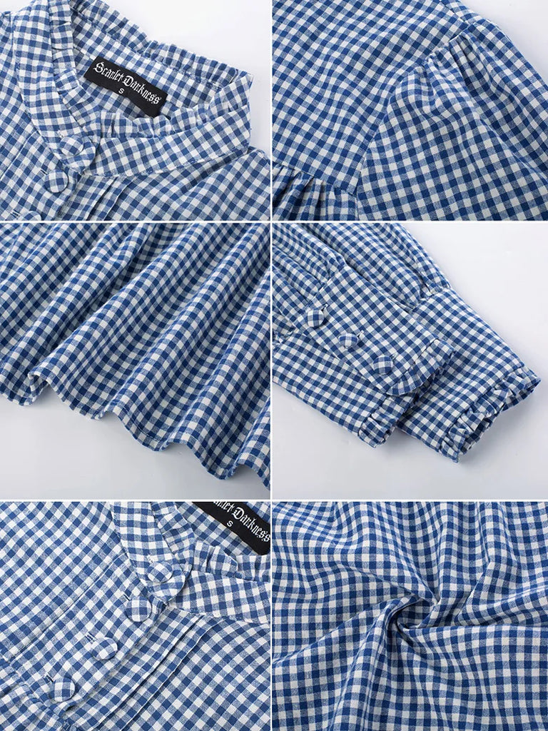 Scarlet Darkness 100% Cotton Stand Collar Renaissance Tops