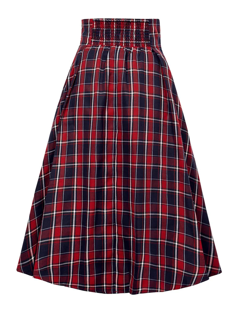 Women Punk Elastic Length Adjustable Skirt With Pocket SCARLET DARKNESS