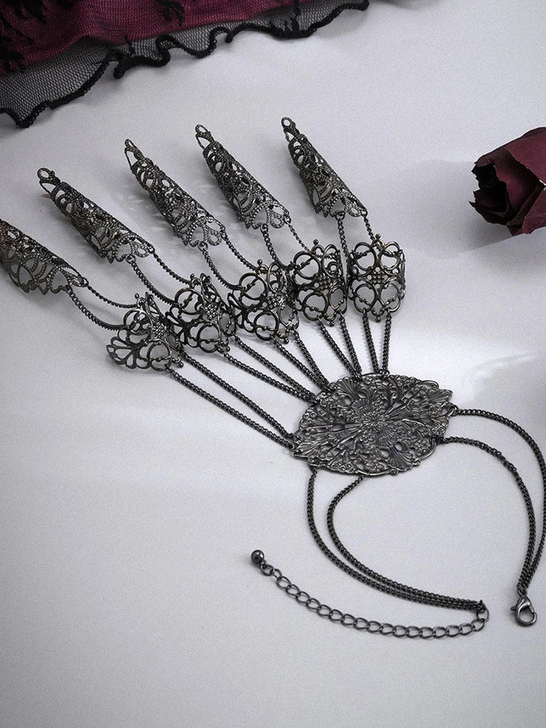Scarlet Darkness Chain Accs-Gothic Witch Finger Chain SCARLET DARKNESS