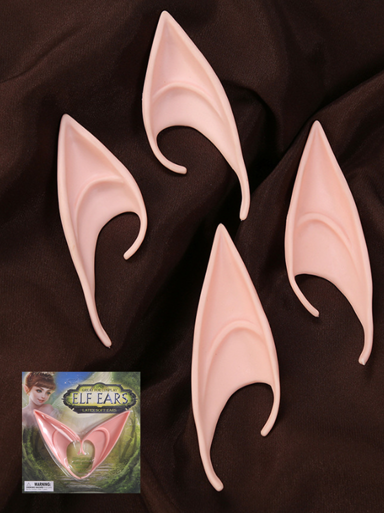 Renaissance Festival Cosplay Accs-Silicone Fairy Ears Scarlet Darkness