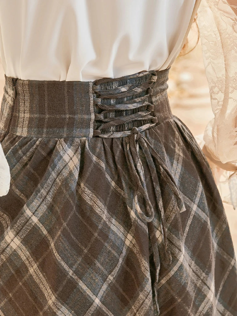 Scarlet Darkness Women 2025 Fall Maxi Skirt with Pockets