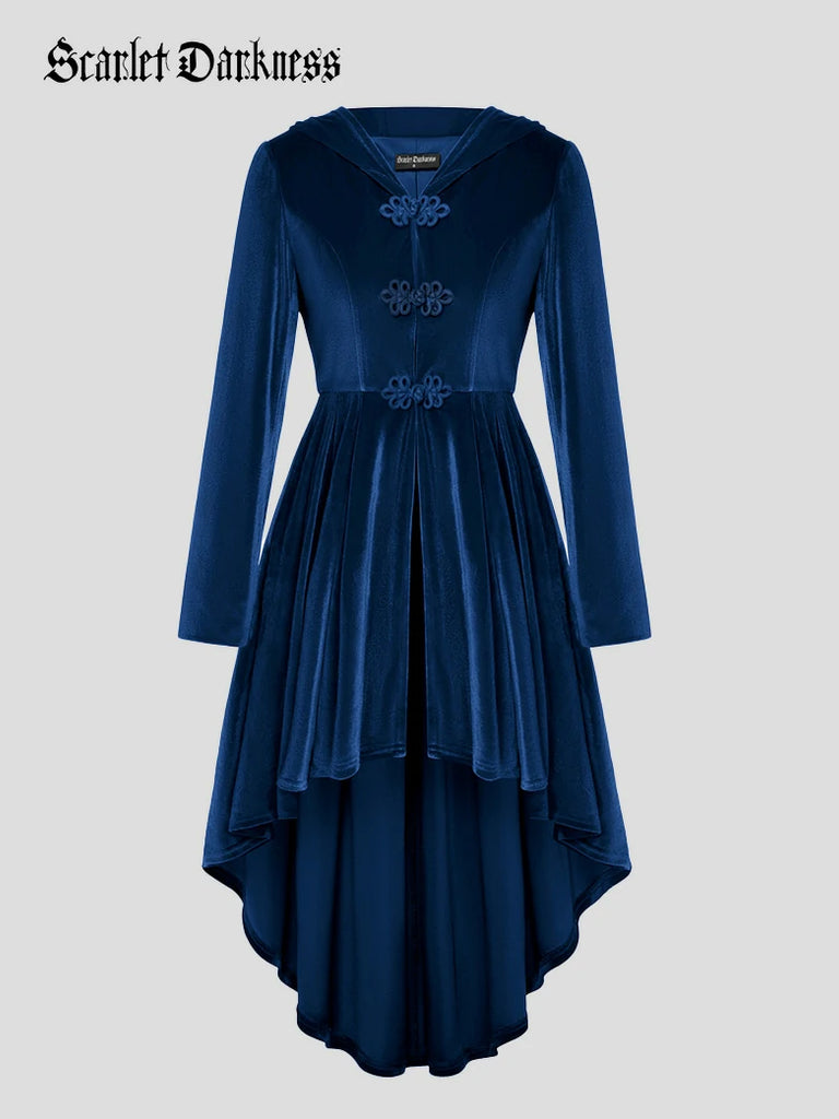 Scarlet Darkness Renaissance Festival Warrior Velvet Hooded Coat