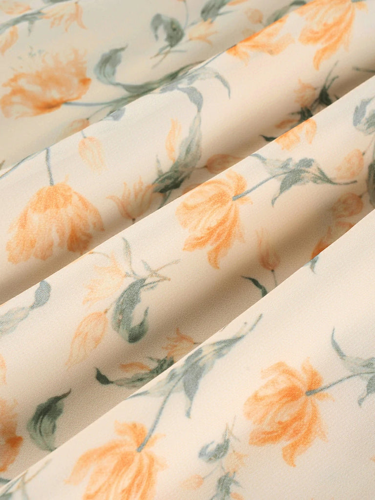 Scarlet Darkness Renaissance Chiffon Swing Maxi Skirt with Pockets