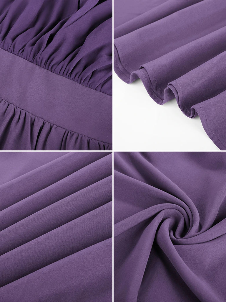 Scarlet Darkness Renaissance Whimsical Front Slit Maxi Pocket Dress