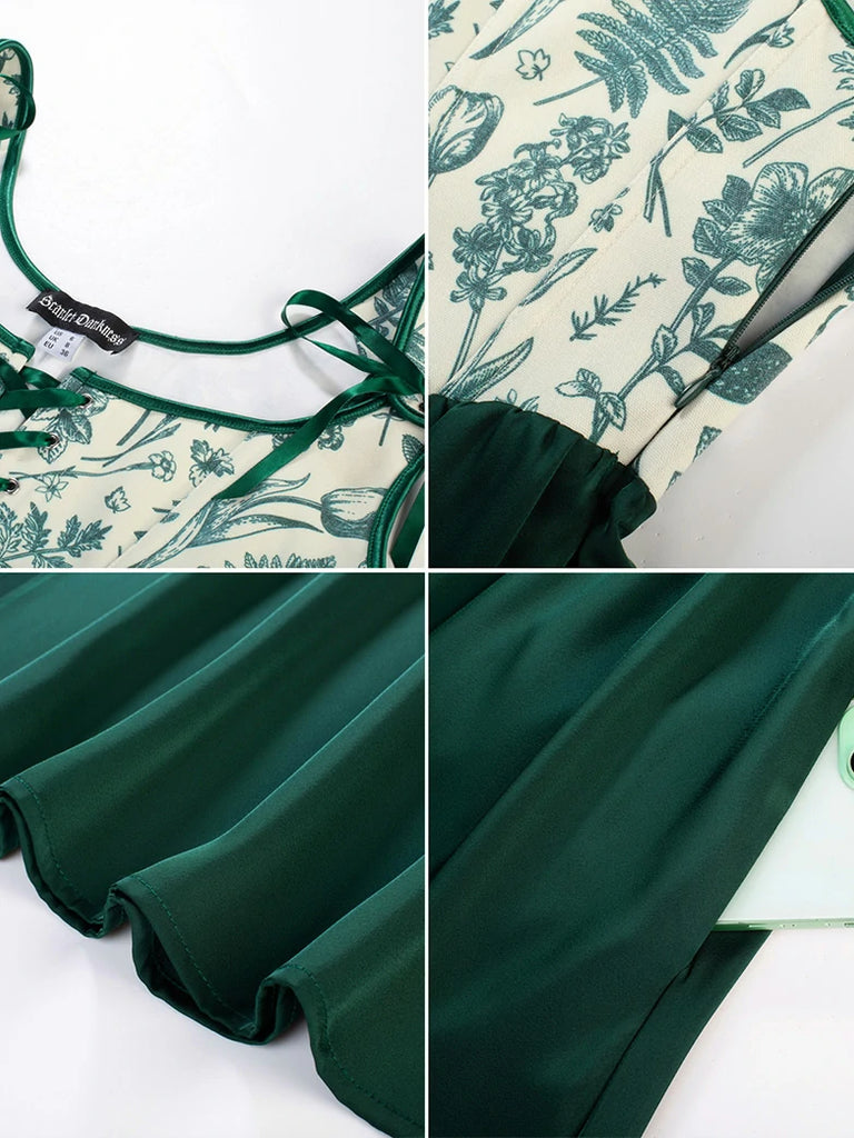 Scarlet Darkness Whimsical Fantasy Jacquard Fairy 2pcs Set Dress