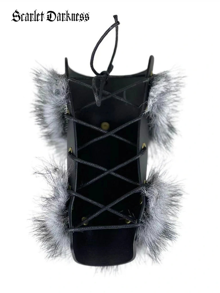 Scarlet Darkness Renaissance Viking Ranger Plush Sleeve Guard