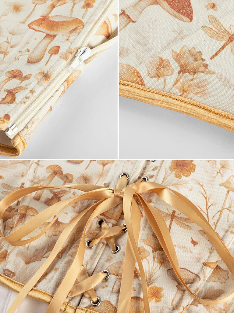 Scarlet Darkness 2026 Botanical Rebirth Renaissance Floral Boned Corset Top