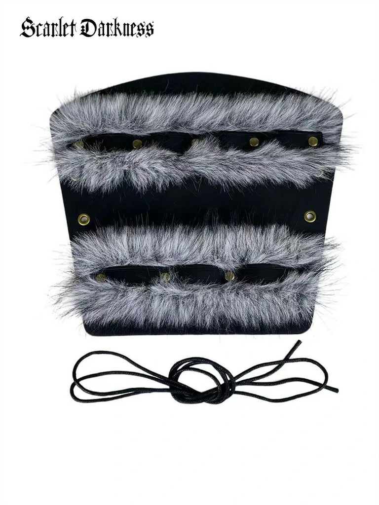 Scarlet Darkness Renaissance Viking Ranger Plush Sleeve Guard