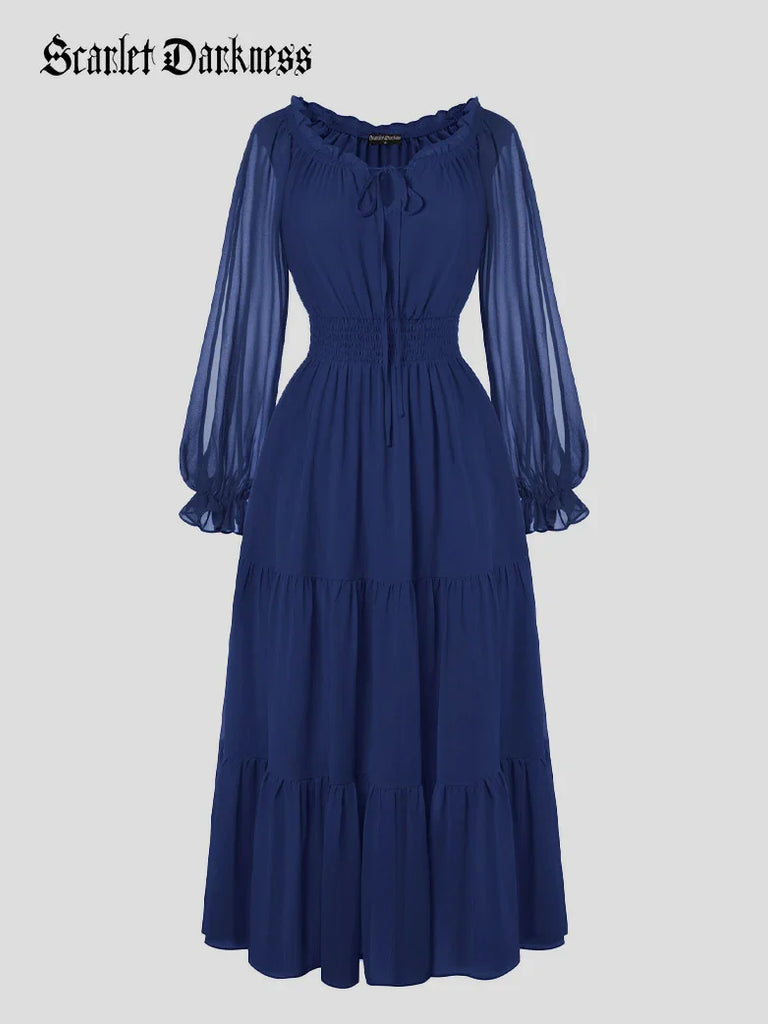 Scarlet Darkness Women Medieval Celtic Celestial Costume Scarlet Darkness