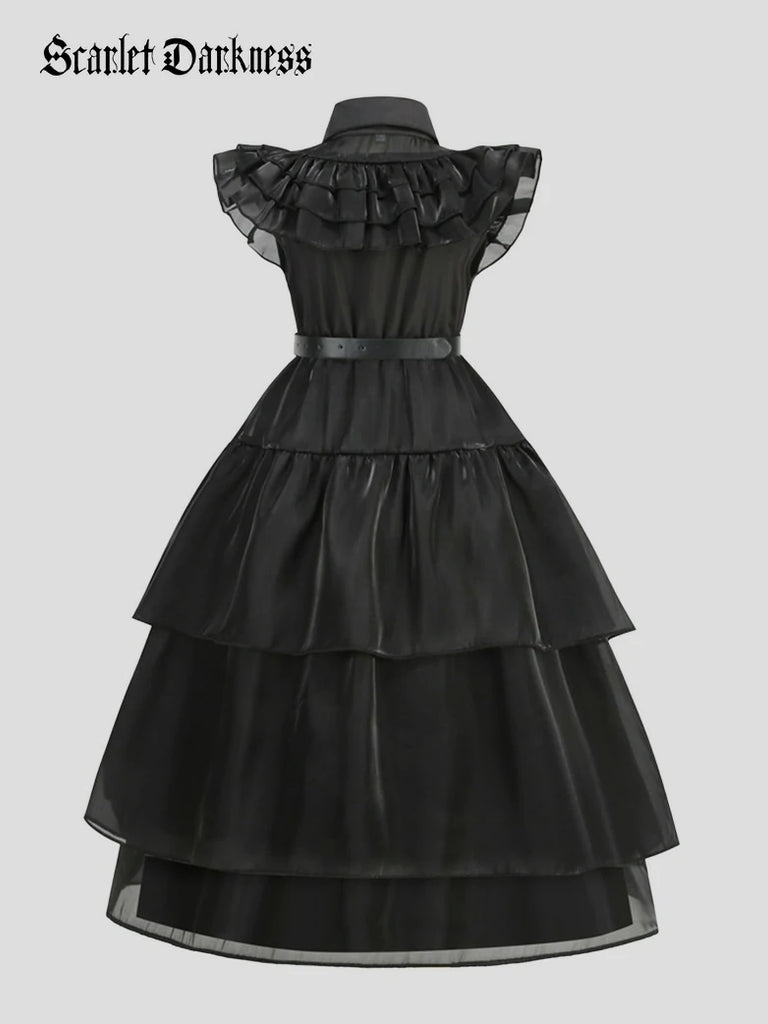 Scarlet Darkness Scarlet Darkness x Adams Wednesday Girls Dress