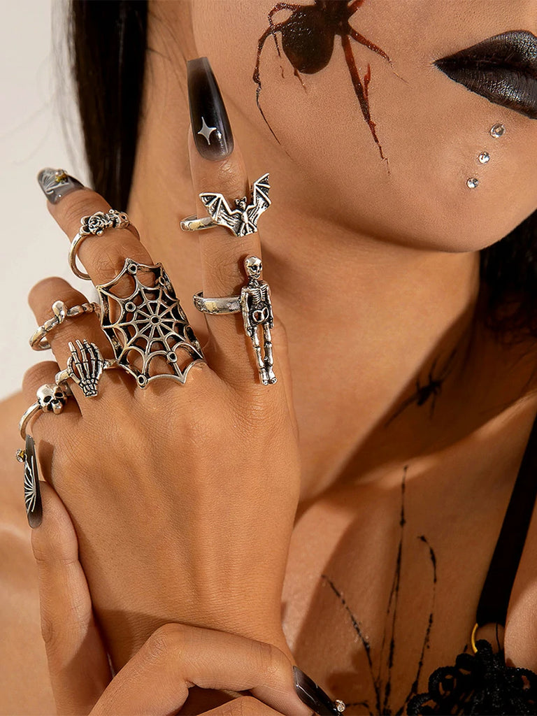 Scarlet Darkness Women's Halloween Vampire Ring Set 1