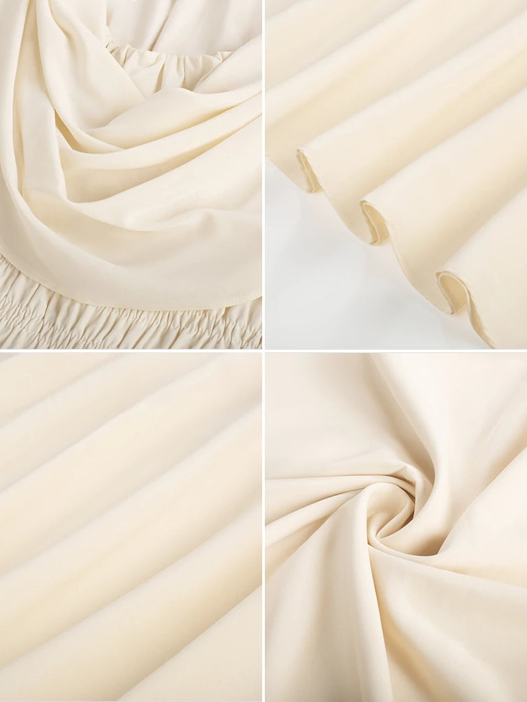 Scarlet Darkness Renaissance Fairy Slit Sleeve Draped Neck Pockets Dress