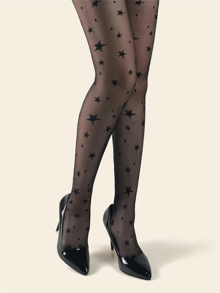 Scarlet Darkness Women Gothic High Elastic Stockings