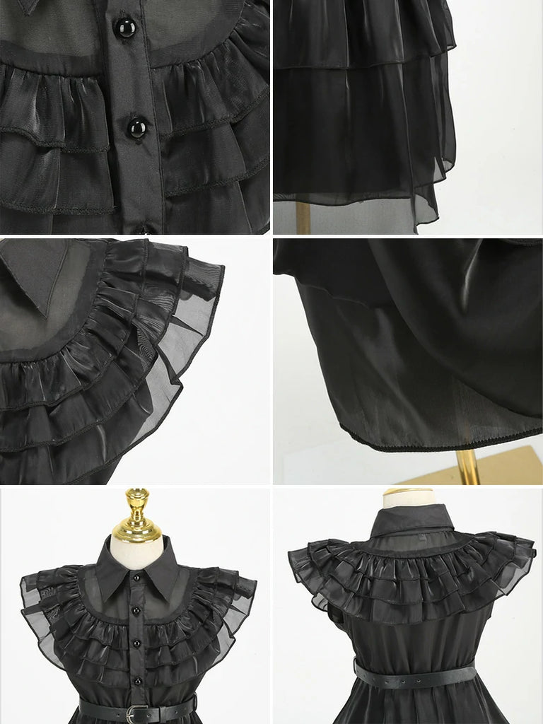 Scarlet Darkness Scarlet Darkness x Adams Wednesday Girls Dress