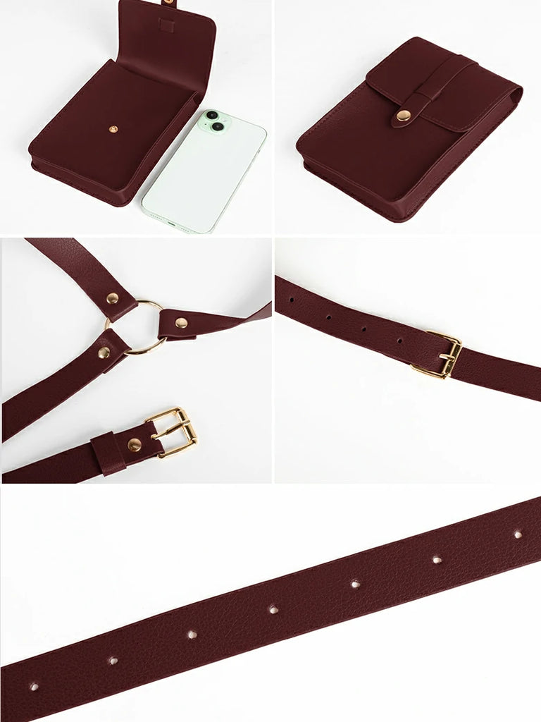 Scarlet Darkness Renaissance Festival Body Harness Belt with Bag