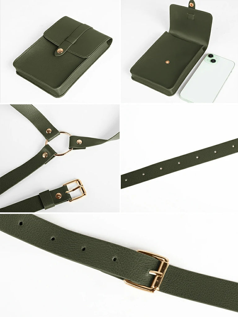 Scarlet Darkness Renaissance Festival Body Harness Belt with Bag