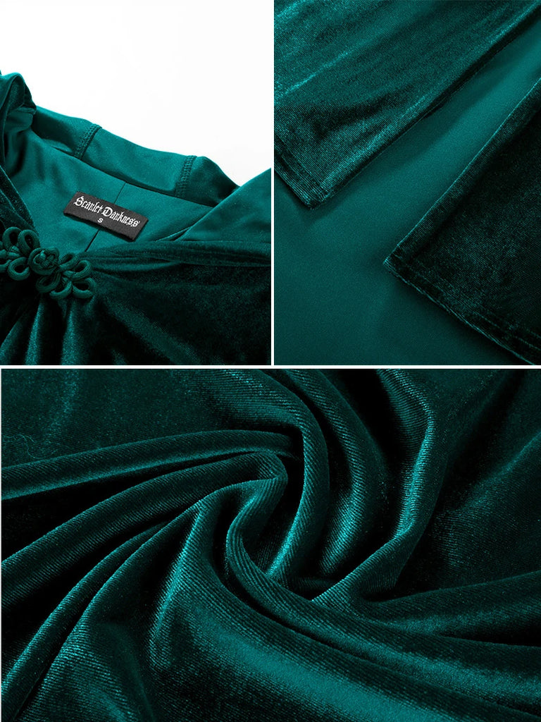 Scarlet Darkness Renaissance Festival Warrior Velvet Hooded Coat