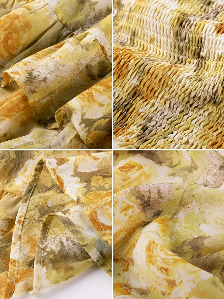 Scarlet Darkness Victoria Off Shoulder Double-Layer Hem Dress with Pockets