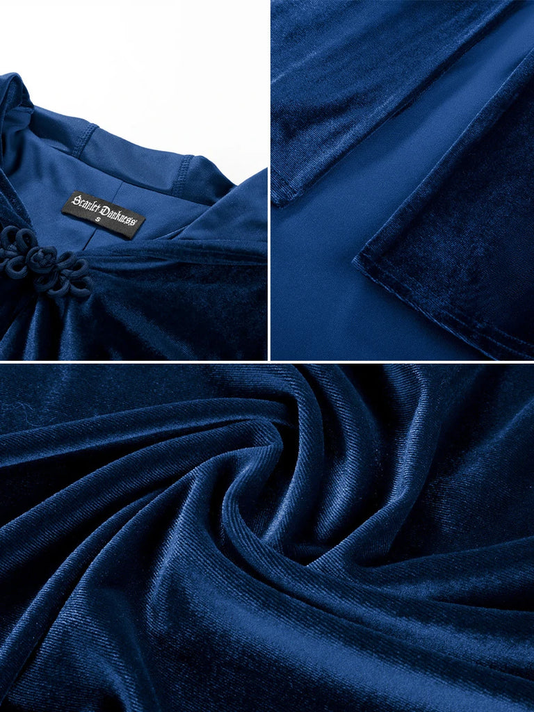 Scarlet Darkness Renaissance Festival Warrior Velvet Hooded Coat