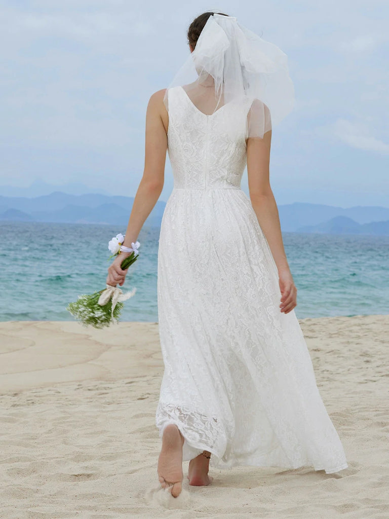 Scarlet Darkness VIctoria Gothic Chiffon Lace Slit Sleeve Party Dress