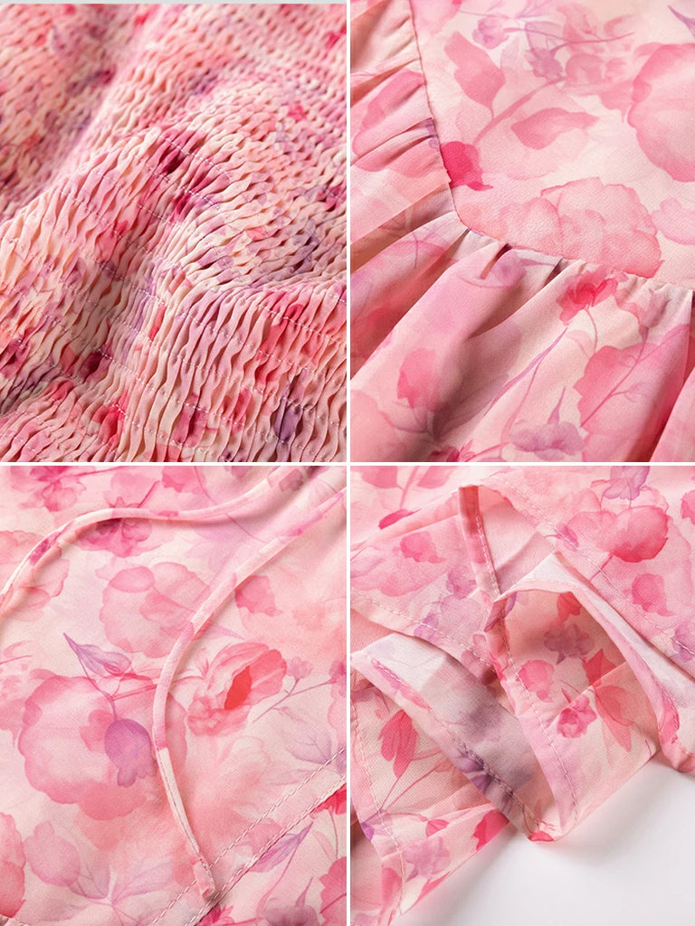 Scarlet Darkness Victoria Off Shoulder Double-Layer Hem Dress with Pockets