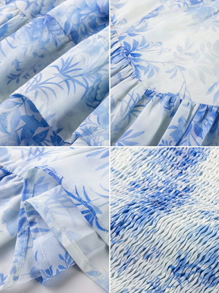 Scarlet Darkness Victoria Off Shoulder Double-Layer Hem Dress with Pockets