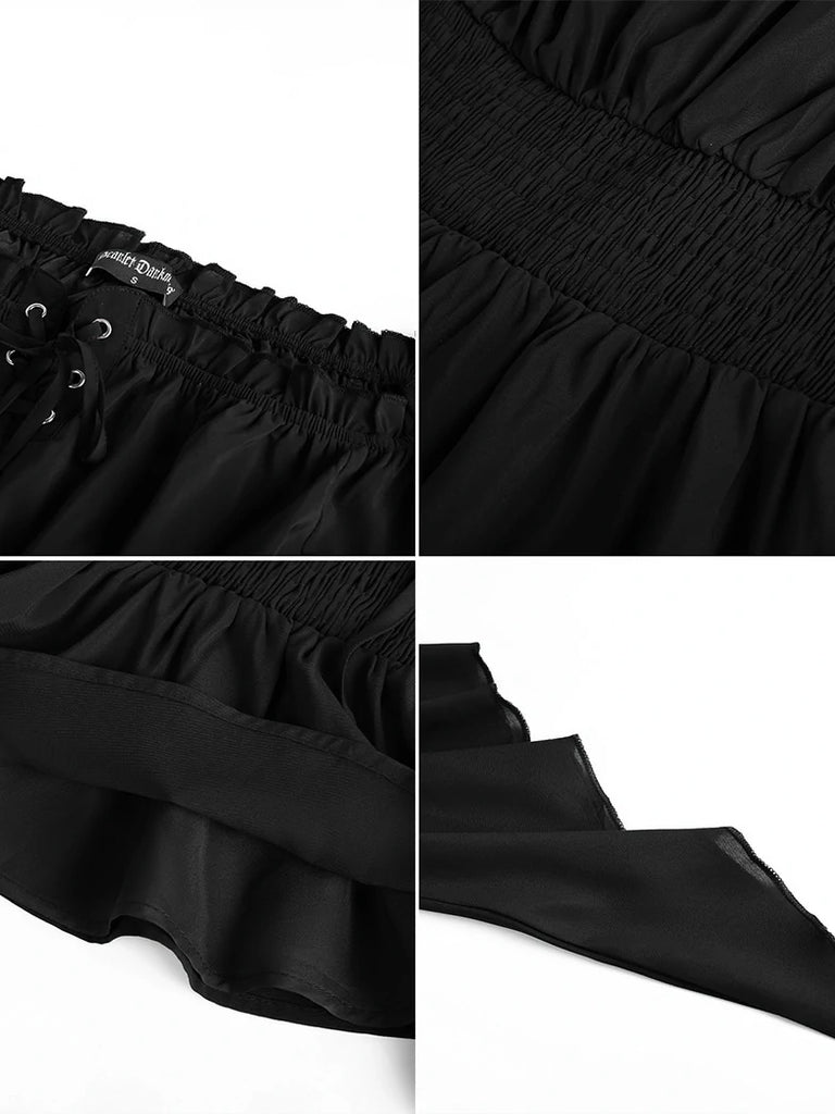 Scarlet Darkness Renaissance Flowing Off-Shoulder Witch Tops