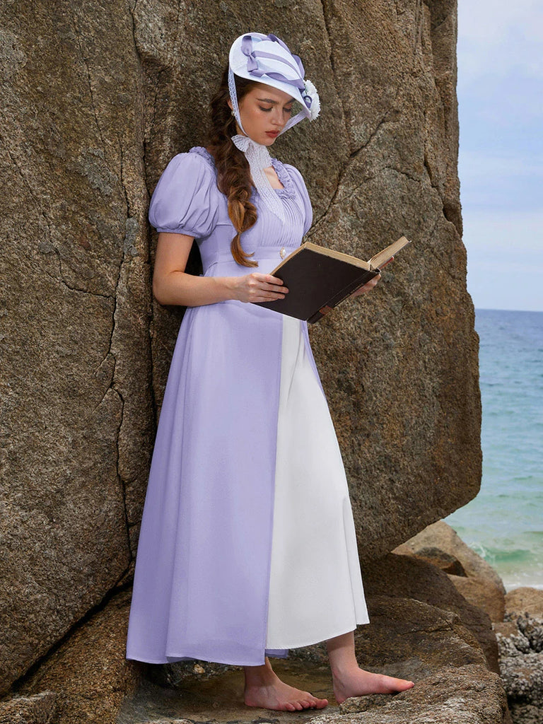 Scarlet Darkness Bridgeton Vintage Victoria Party Dress with Pockets