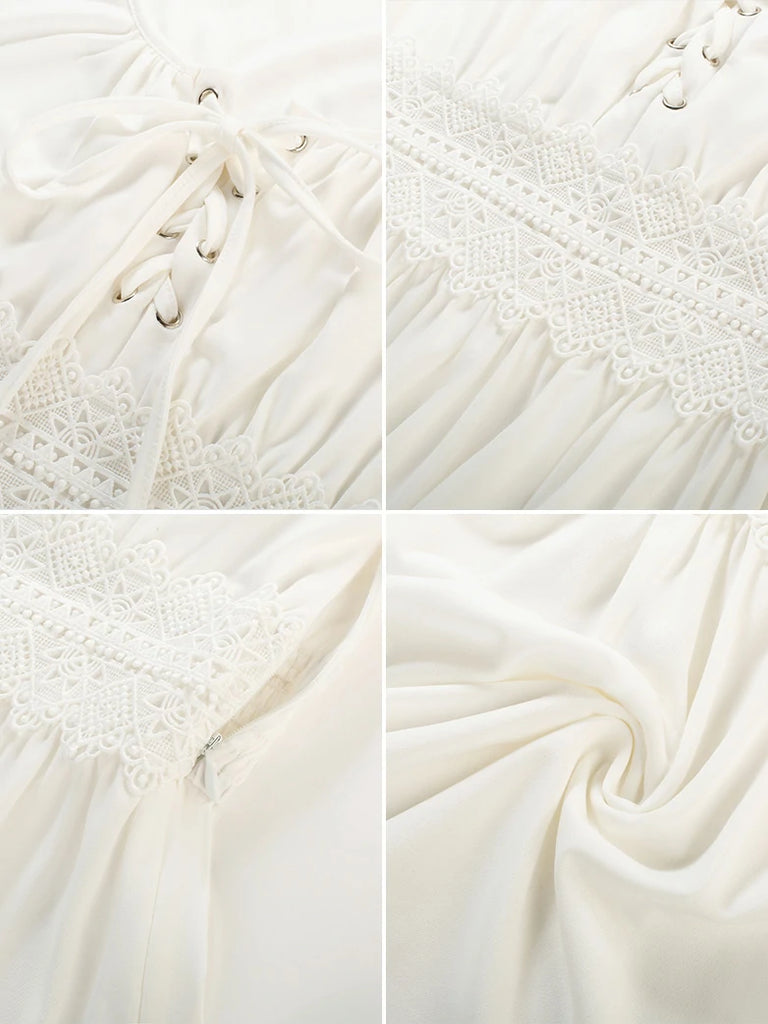 Scarlet Darkness Renaissance Curved Hem Bell Sleeve Slit Tops