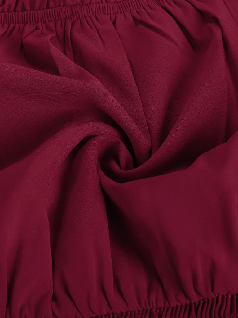 Scarlet Darkness Renaissance Flowing Off-Shoulder Witch Tops