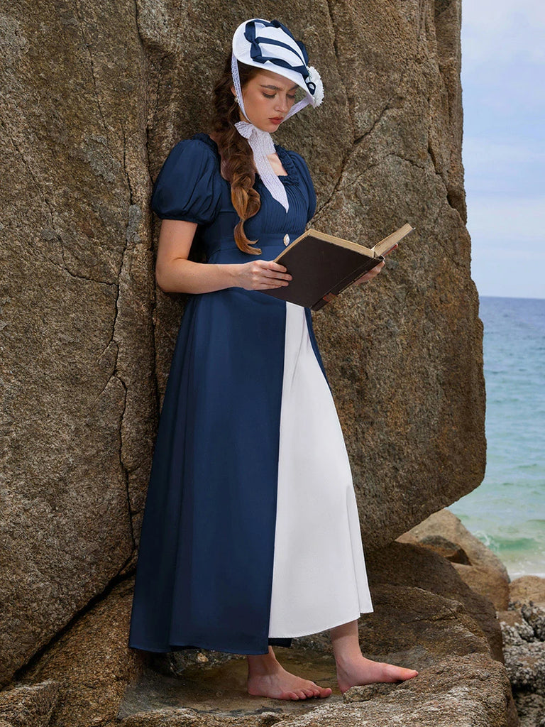 Scarlet Darkness Bridgeton Vintage Victoria Party Dress with Pockets