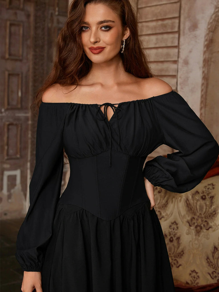 Scarlet Darkness Comfy Fairy Off Shoulder Boned Corset Tops