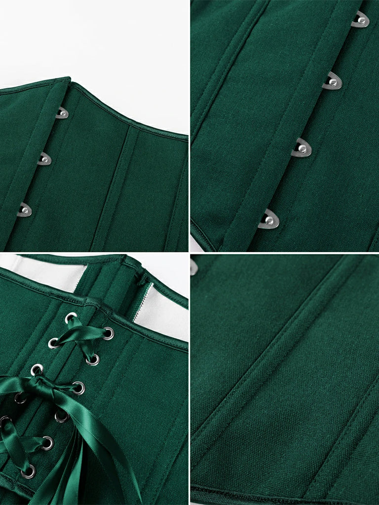 Scarlet Darkness Renaissance Waist Corset Belt Metal Hook Cincher