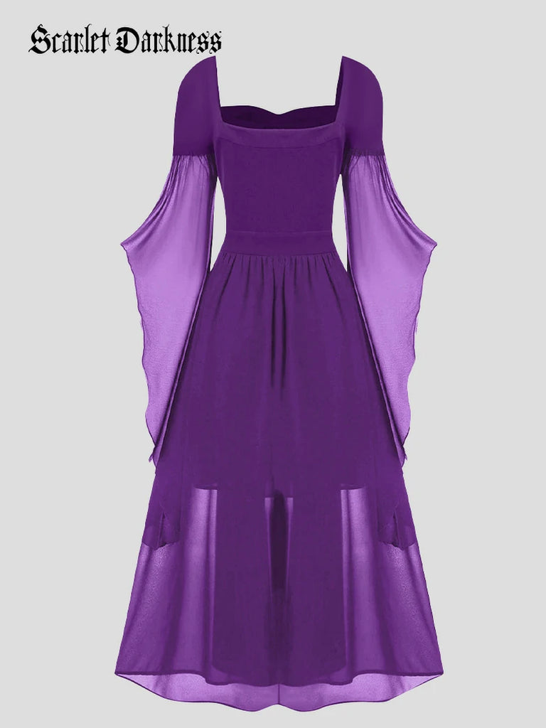 2025 Halloween Witch Fairy Tie-Strap Long Dress 2025 Halloween Witch Fairy Tie-Strap Long Dress