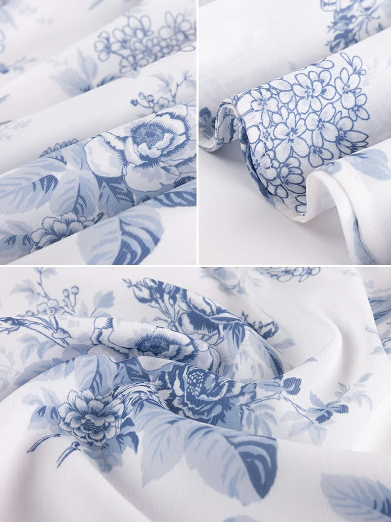 Scarlet Darkness 2026 Floral Elastic Waist Swing Pockets Skirt