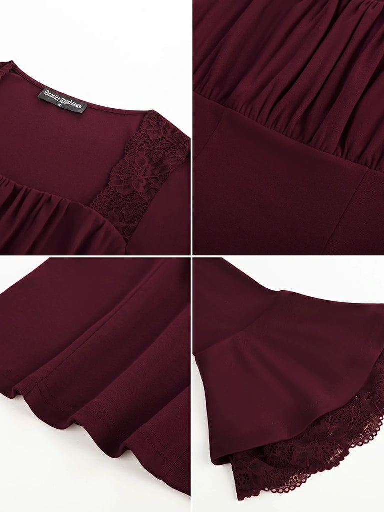 Scarlet Darkness Women 2025 Halloween Victorian Long Sleeve Shirts