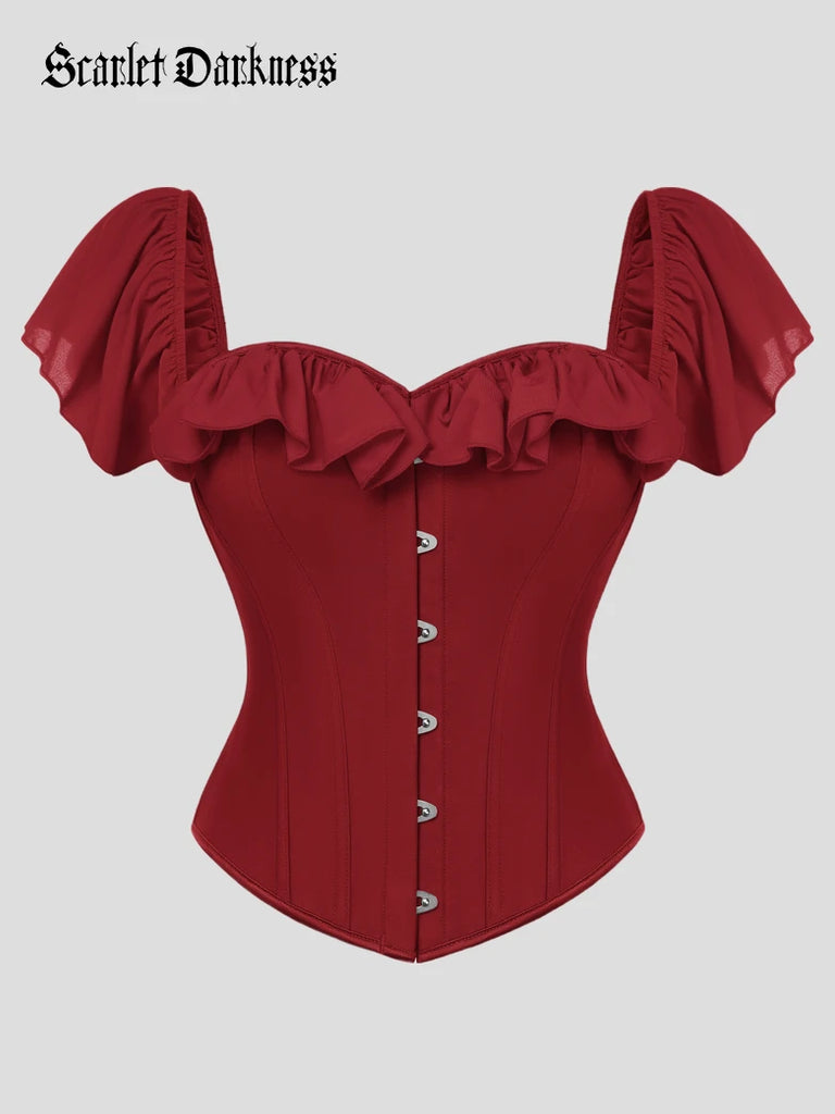 き*ん様 lumignon valentine check bustier Scarlet Darkness Valentine's Day Sweetheart Corset Top Bustier