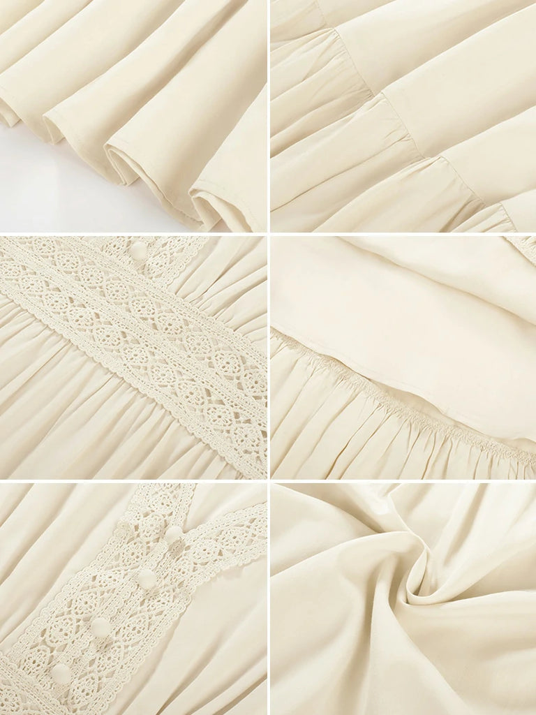 Scarlet Darkness Renaissance Festival Elastic Waist Pockets Dress