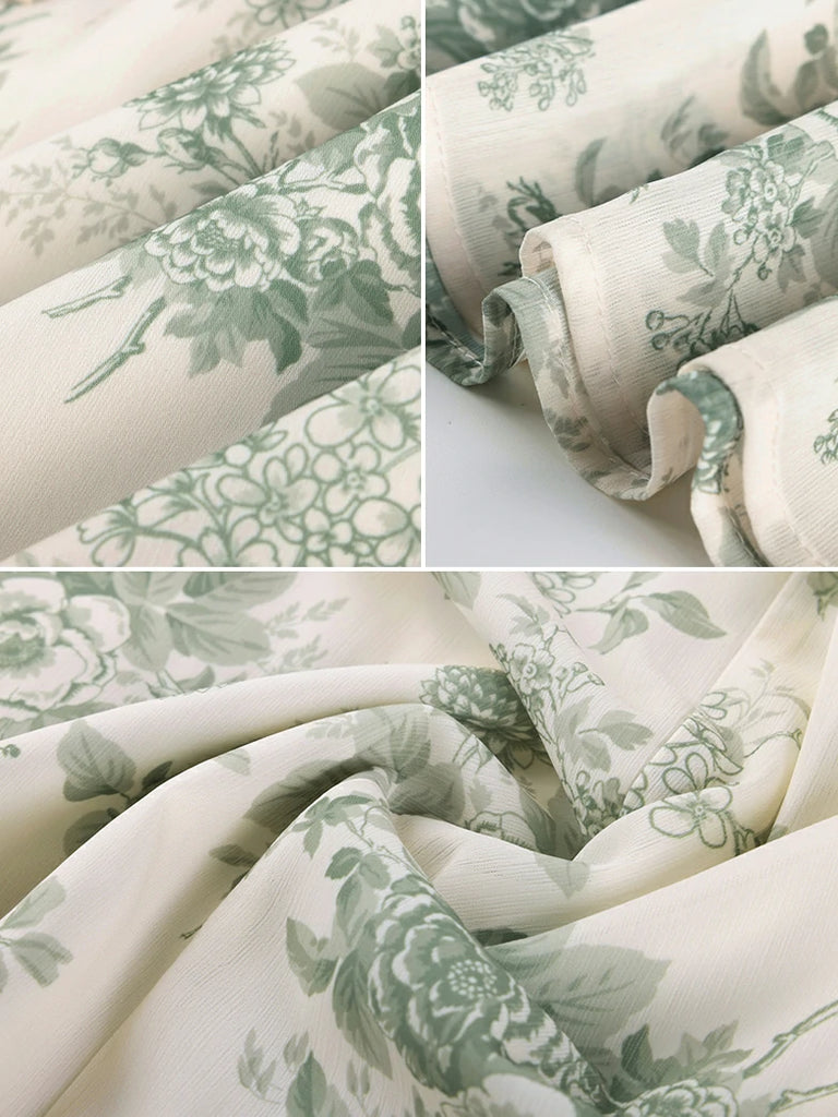 Scarlet Darkness 2026 Floral Elastic Waist Swing Pockets Skirt