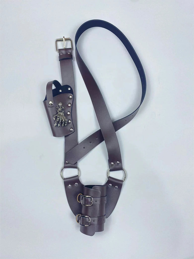 Scarlet Darkness Medieval Viking Renaissance Leather Sword Sheath Brown