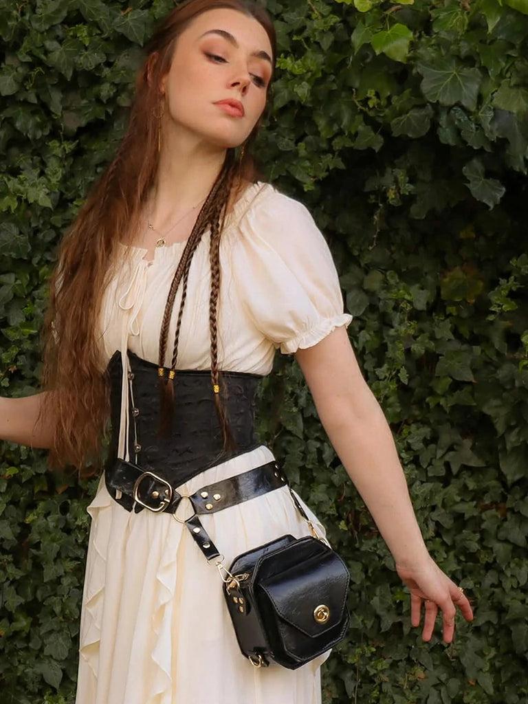 Scarlet Darkness Practical Renaissance Faire Medieval Knight Bag