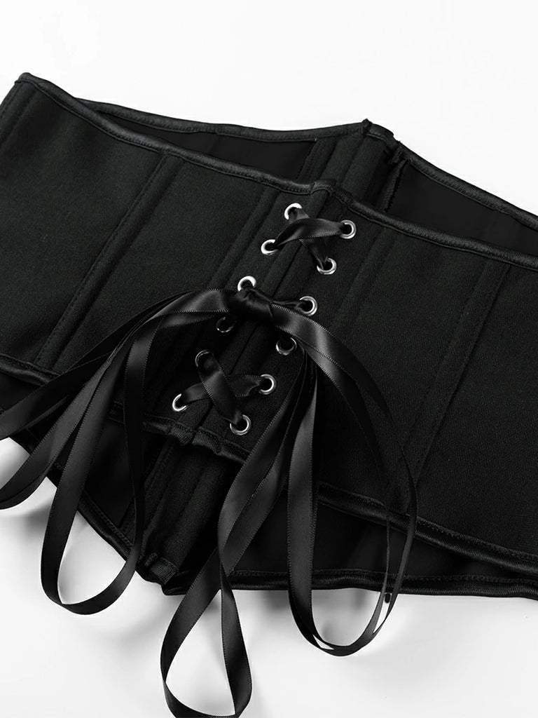 Scarlet Darkness Renaissance Waist Corset Belt Metal Hook Cincher