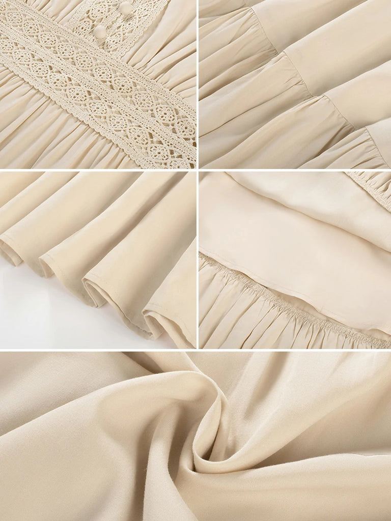 Scarlet Darkness Renaissance Festival Elastic Waist Pockets Dress