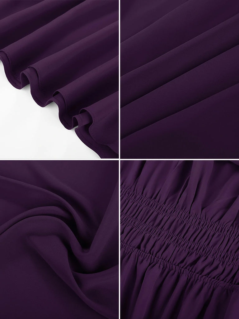 Scarlet Darkness Renaissance Fairy Slit Sleeve Draped Neck Pockets Dress