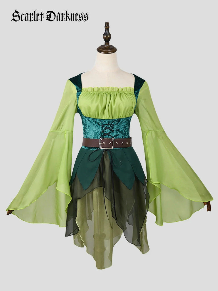 Scarlet Darkness Wizard of Oz Magical Elf Dress Cosplay Costume