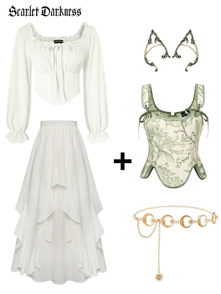 Scarlet Darkness Scarlet Darkness Renaissance Fantasy Princess Costume