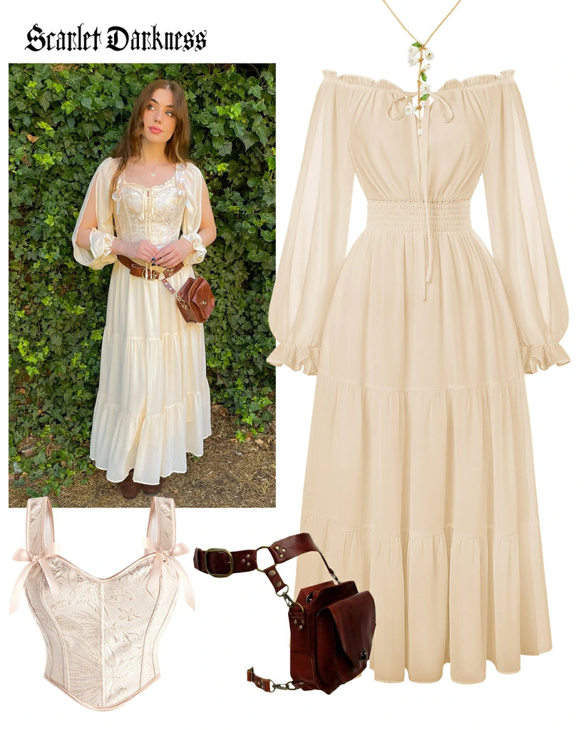 Scarlet Darkness Scarlet Darkness X ACOTAR OC Renaissance Costume