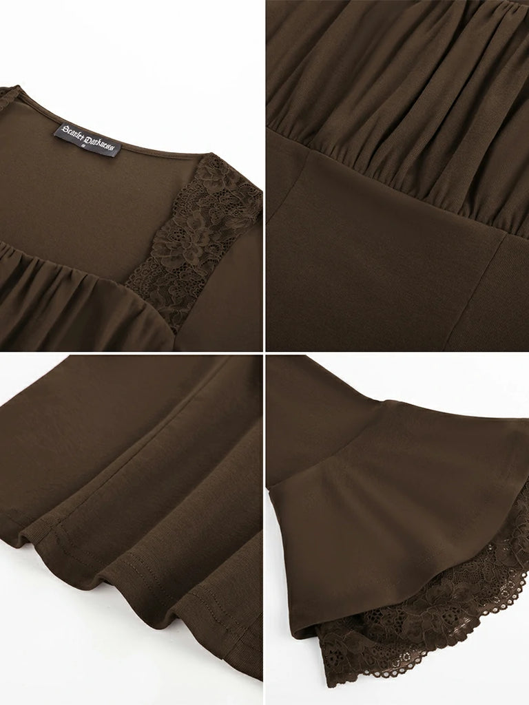 Scarlet Darkness Women 2025 Halloween Victorian Long Sleeve Shirts