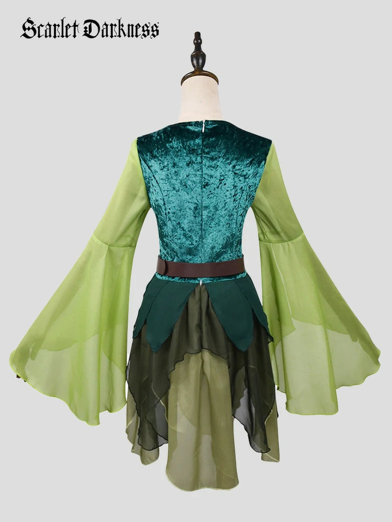 Scarlet Darkness Wizard of Oz Magical Elf Dress Cosplay Costume
