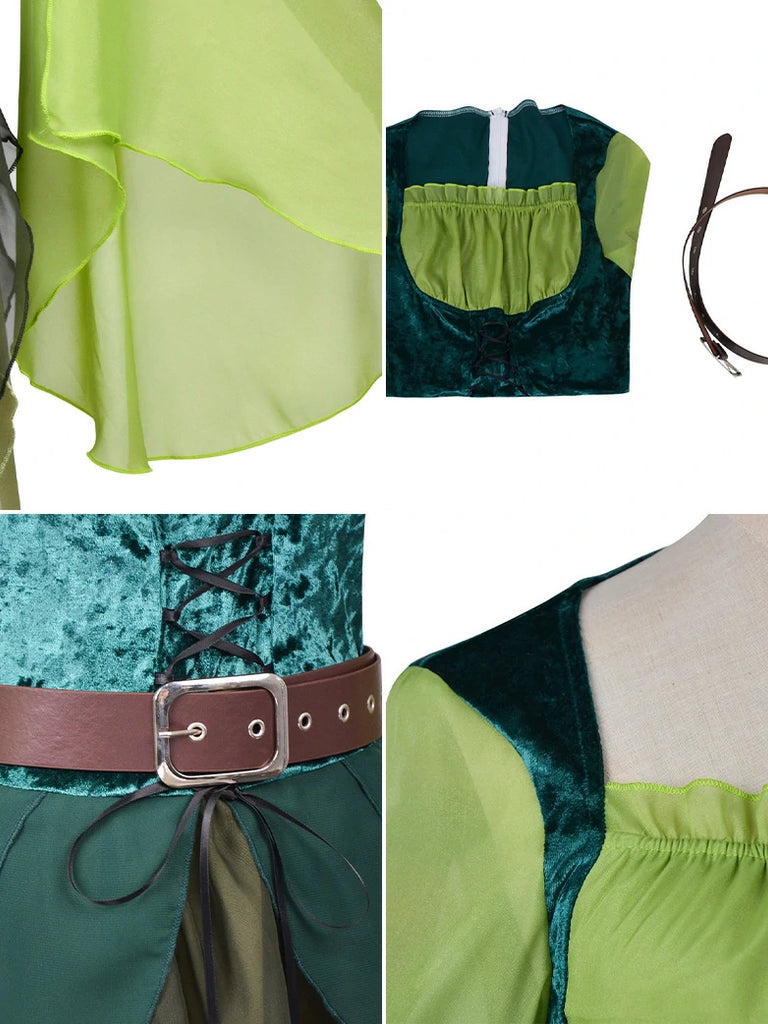 Scarlet Darkness Wizard of Oz Magical Elf Dress Cosplay Costume